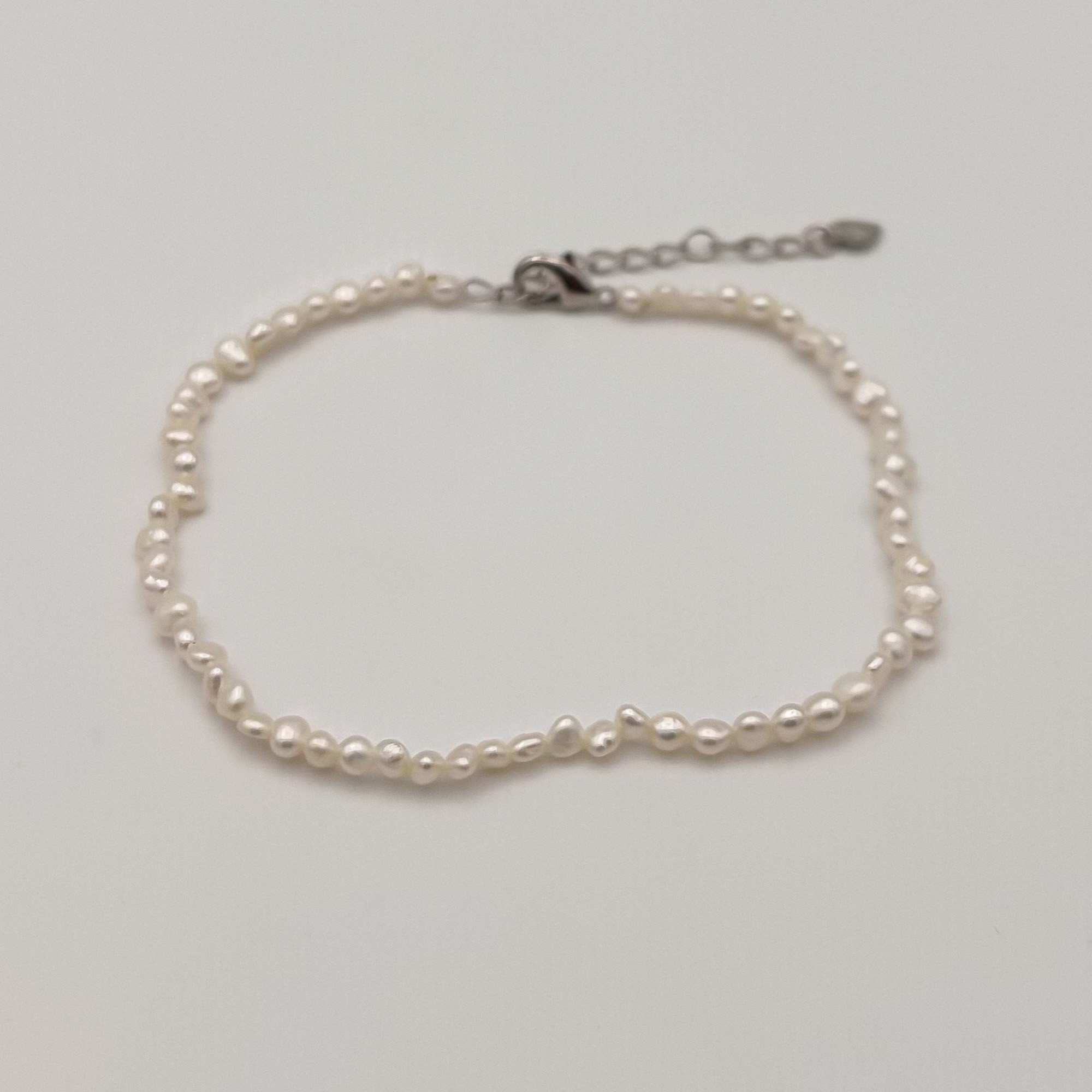 Bracelet de cheville - Chevillière - Perle baroque - Petite perle -