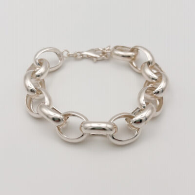 Bracelet - Gourmette - Bracelet grosse maille - Argent 925 - Maille Jaseron