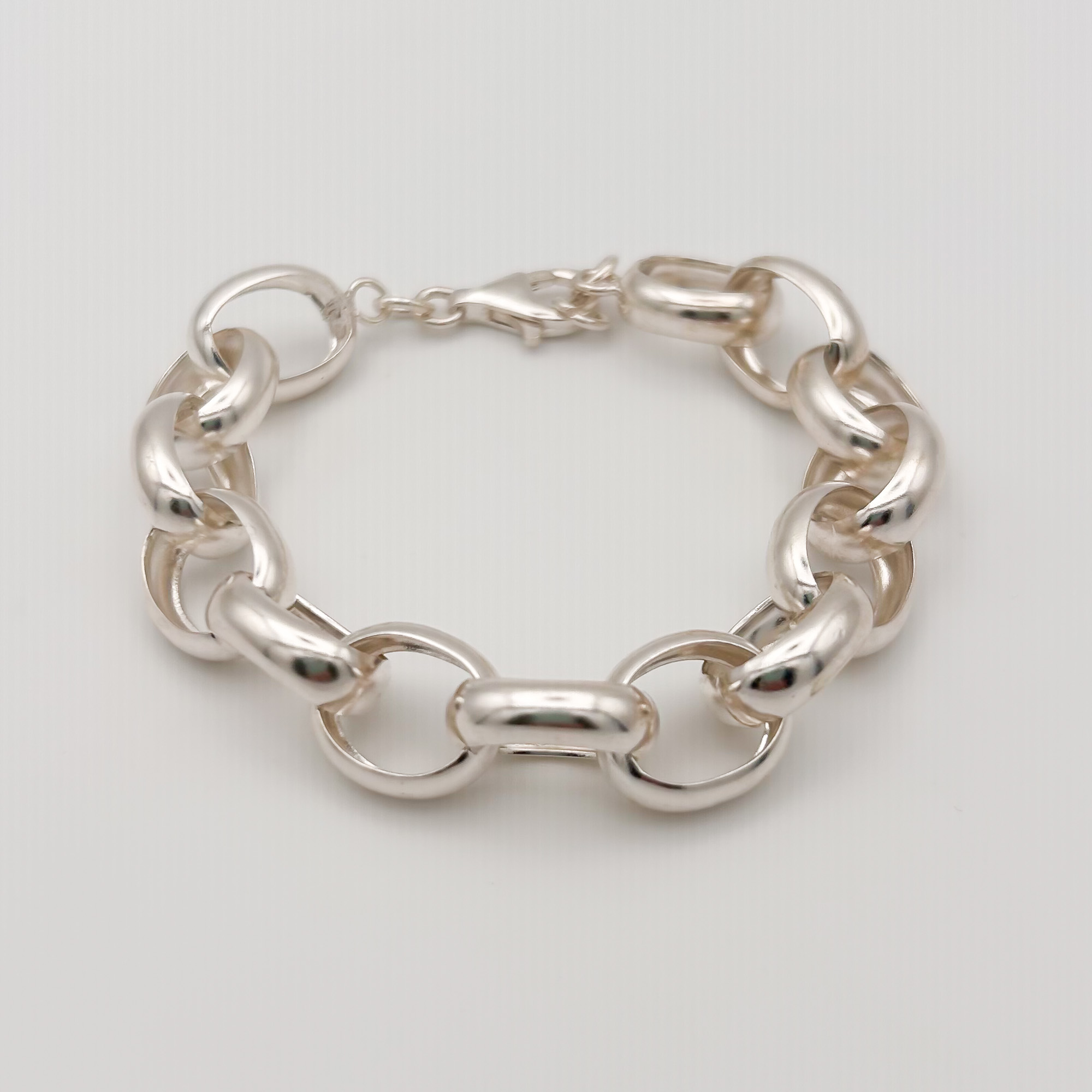 Bracelet - Gourmette - Bracelet grosse maille - Argent 925 - Maille Jaseron