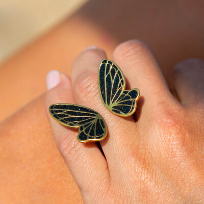 Bague - Papillon - noir - Good After Nine