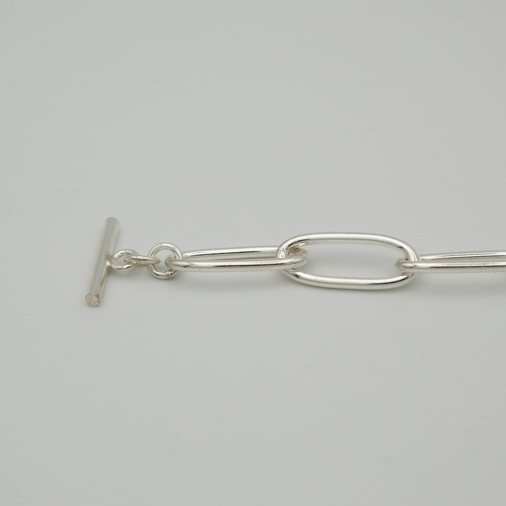 Bracelet - Gourmette - Bracelet grosse maille - Argent 925 - Bracelet 2 mailles – Image 3