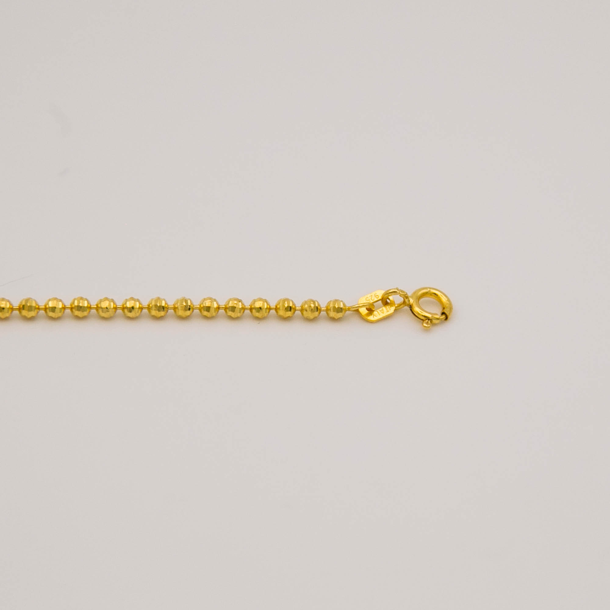 Collier - Chaine - Plaqué or - chaine boules – Image 2