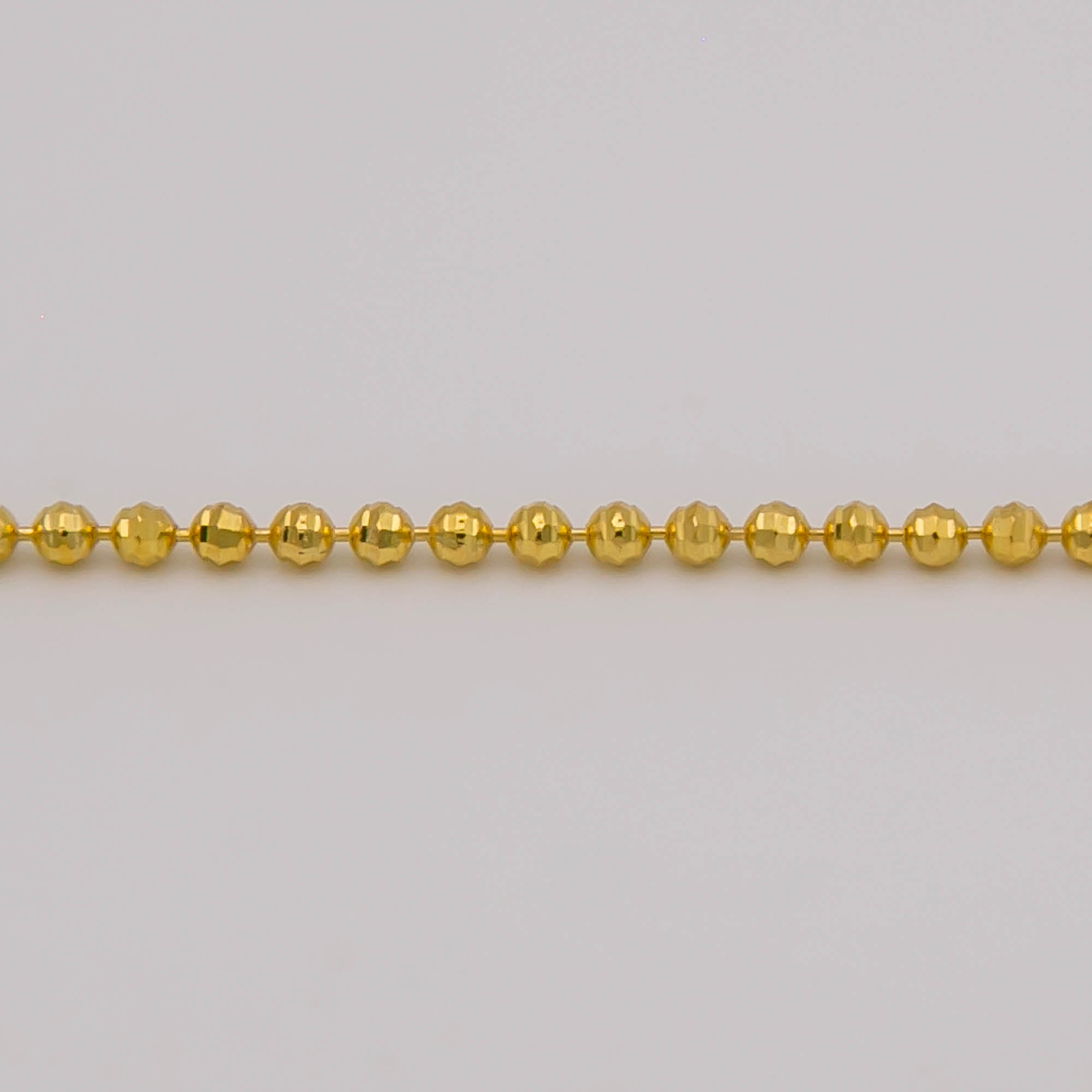 Collier - Chaine - Plaqué or - chaine boules – Image 3