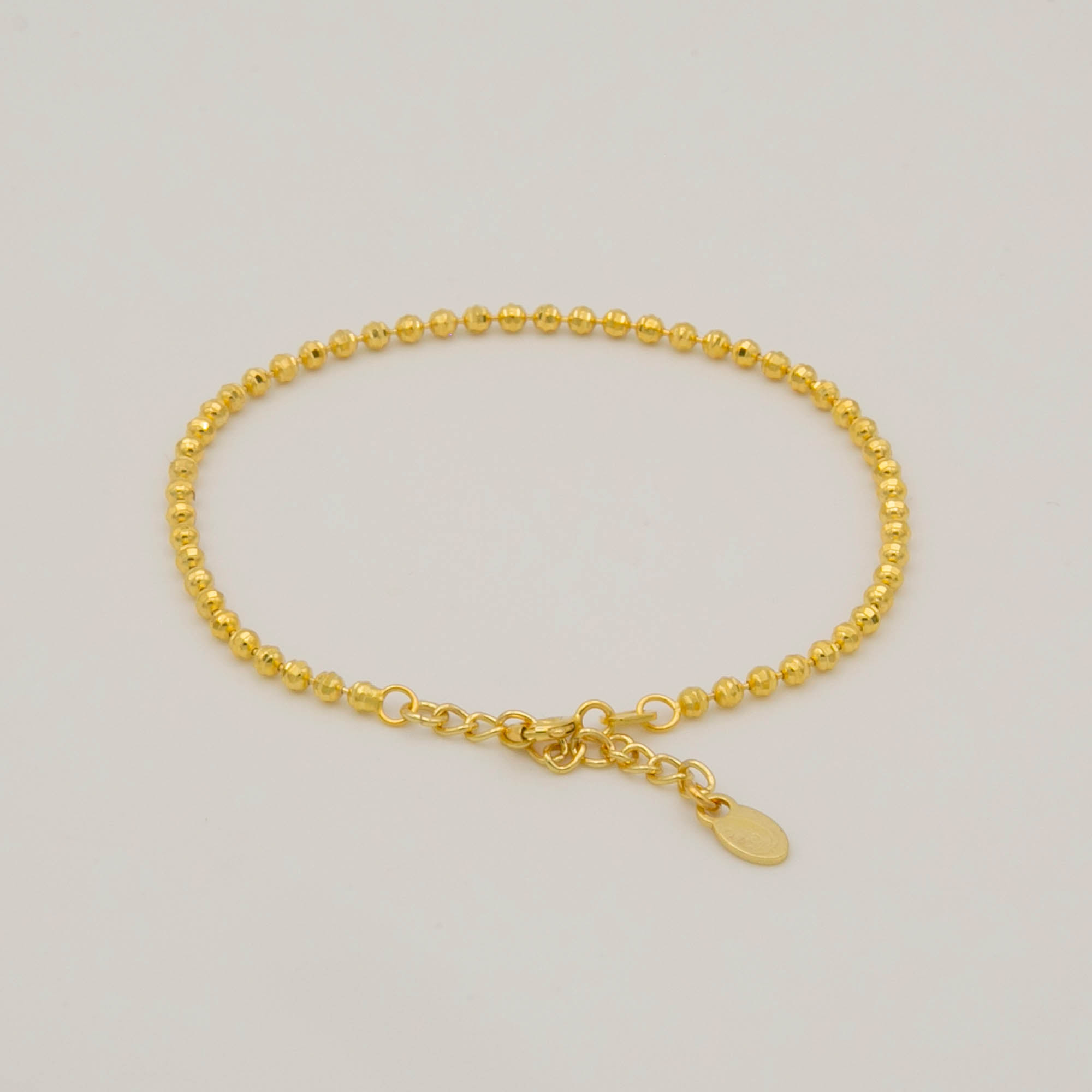 Bracelet - Argent 925 - Bracelet plaqué OR - bracelet boules – Image 5