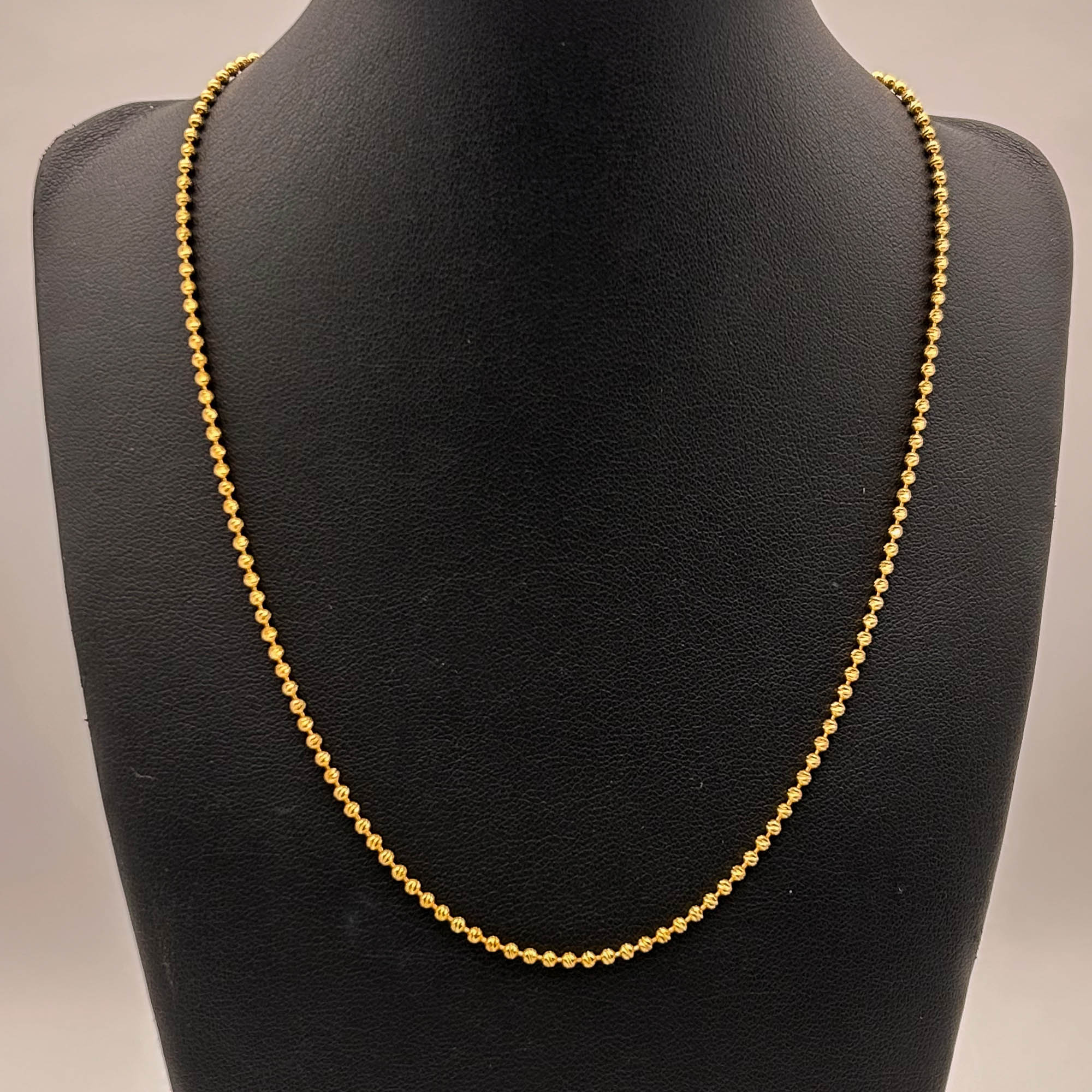 Collier - Chaine - Plaqué or - chaine boules – Image 5