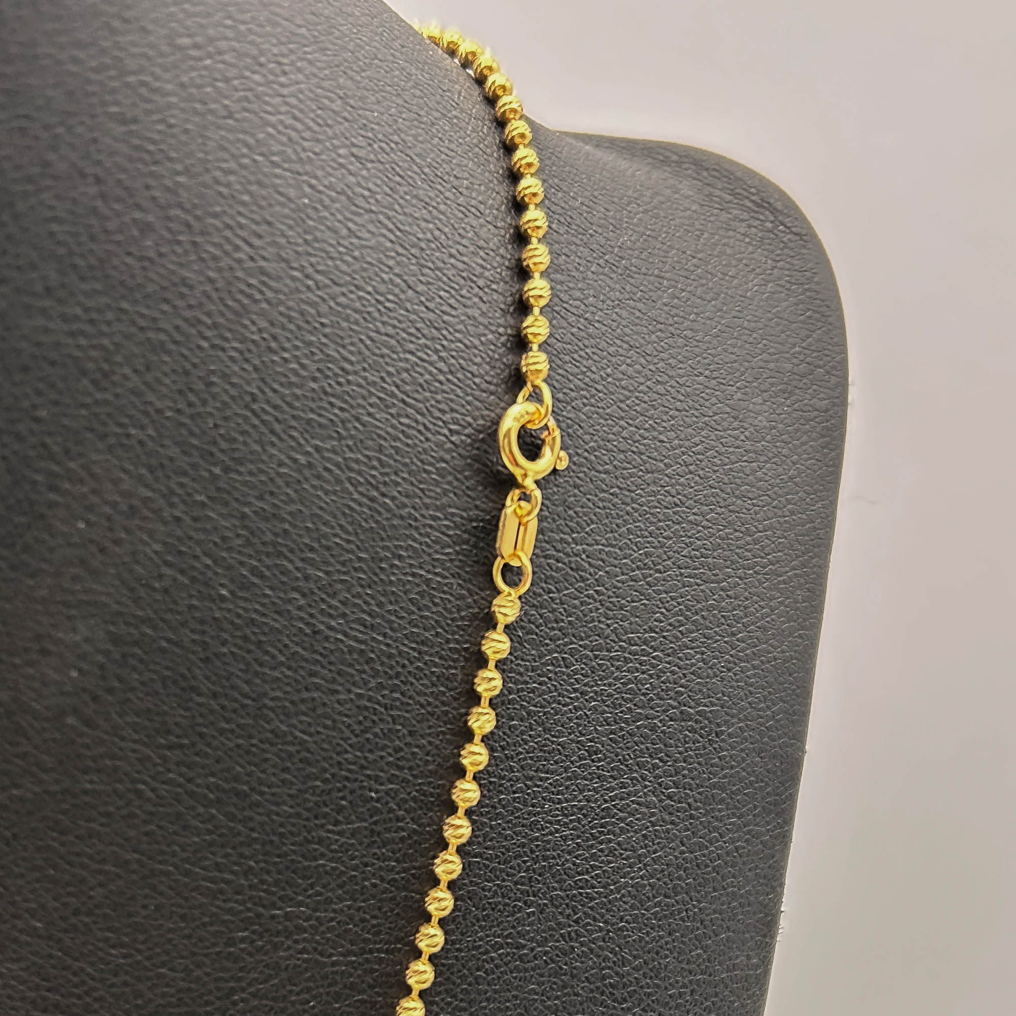 Collier - Chaine - Plaqué or - chaine boules – Image 4
