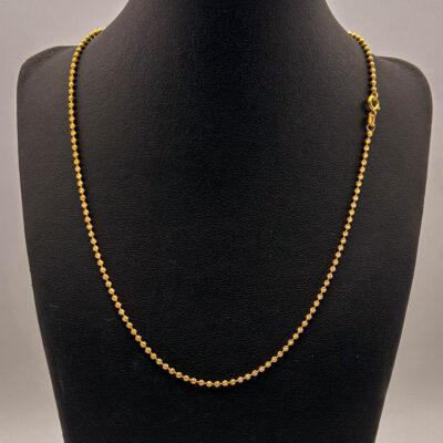 Collier - Chaine - Plaqué or - chaine boules