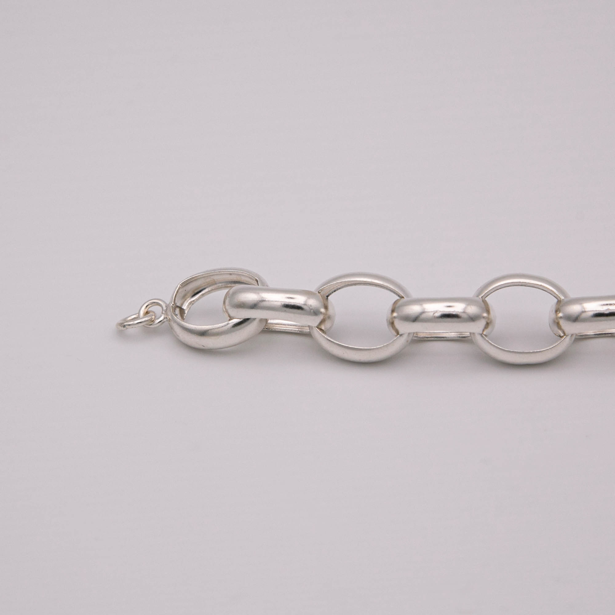 Bracelet - Gourmette - Bracelet grosse maille - Argent 925 - Maille Jaseron – Image 4