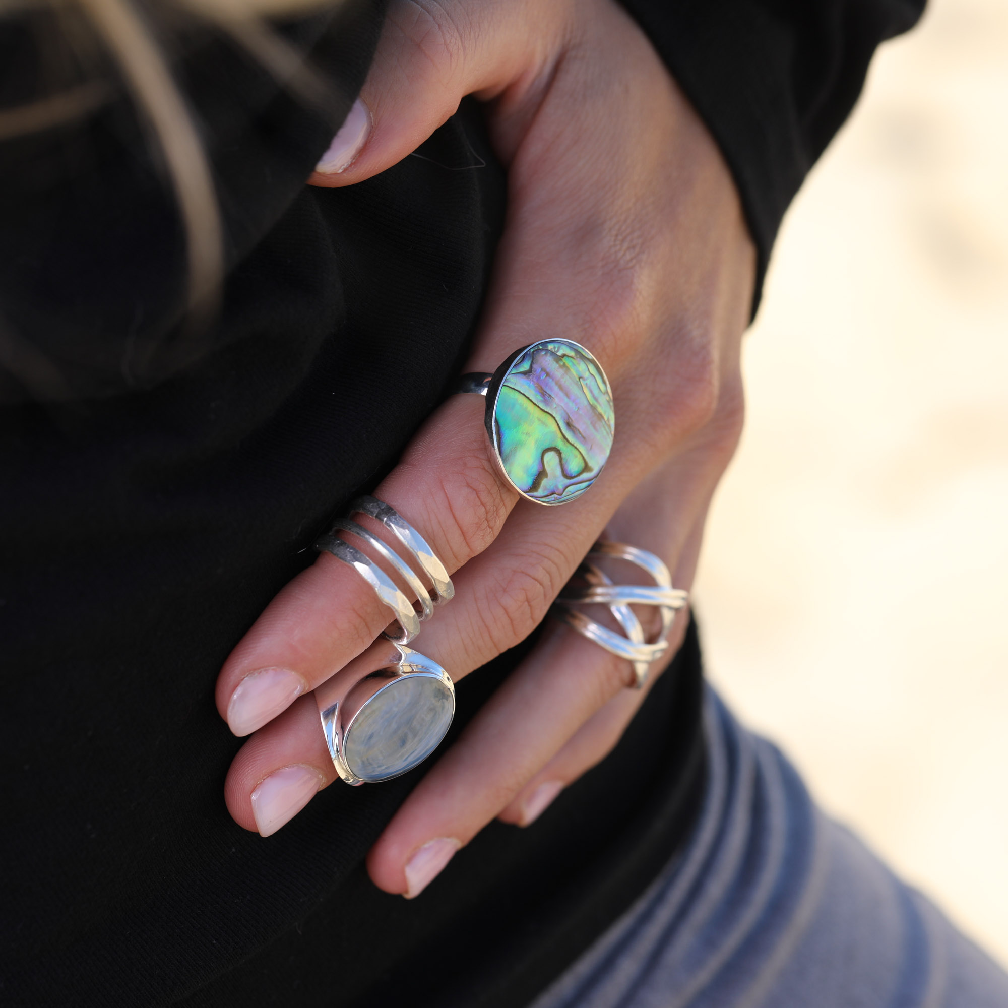 Bague en argent Karen croisé – Image 4